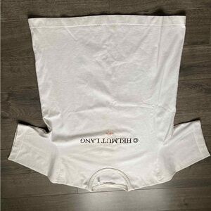Helmut Lang Ivory Crew Neck Tee